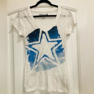 Women’s Dallas Cowboys team t-shirt, sheer size M